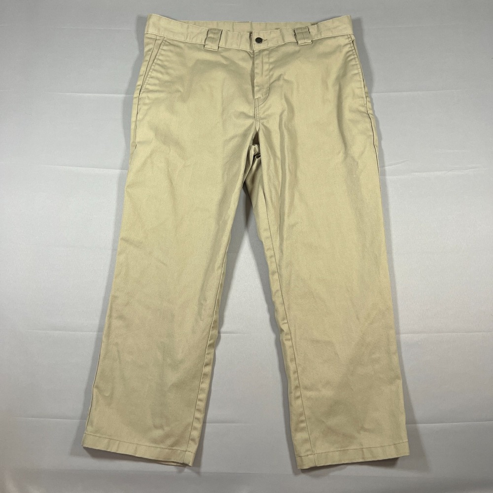 Brahma Work Pants Mens 40x30 Sandy Taupe Cotton Relaxed Fit Wrinkle Resistant